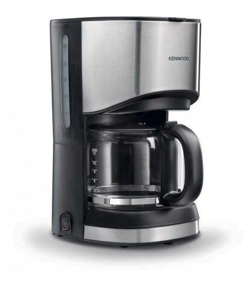 Kenwood Coffee Machine 6 Cup Coffee Maker for Drip Coffee and Americano 900W 40 Min Auto Shut Off, Reusable Filter, Anti Drip Feature, Warming Plate and Easy to Clean CMM05.000BM Black/Silver