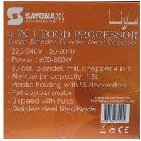 Sayona SFP-4340 Food Processor - White