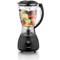 Saachi 2 Jars Blender + Grinder, Pulse Function, Auto-Clean Capability , 1.5 litres- Black