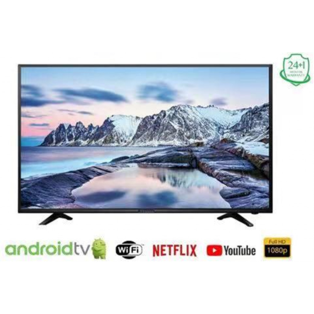MeWe 40 Inch Android Smart LED MUSIC TV (free to air+woofer inbuilt)