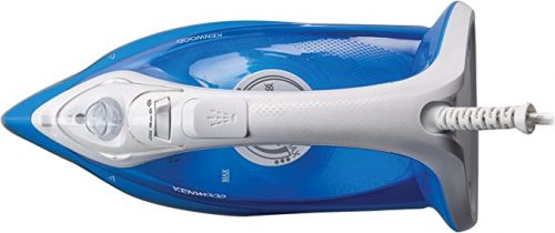 Kenwood Steam Iron 2200W with Ceramic Soleplate, Anti-Drip, Anti-Calc, Self Clean, Continuous Steam, Steam Burst, Spray Function STP60 - White/Blue