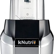 KENWOOD Nutrition Personal Blender 600W Smoothie Blender Cum Smoothie Maker with 700ml & 600ml Tritan Smoothie2Go Bottle and Lid, Ice Crush Function BSP70.180SI Black/Silver Countertop Blenders