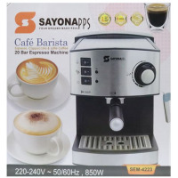 Sayona SEM-4223 Cofee Maker - Silver/Black