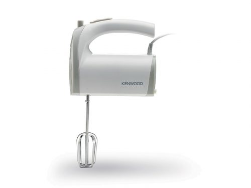 Kenwood Hand Mixer (Electric Whisk) 300W with 5 Speeds + Turbo Button, Twin Stainless Steel Kneader and Beater for Mixing, Whipping, Whisking, Kneading HMP20 White Cake Mixers TilyExpress 2