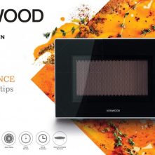 Kenwood 22 – Litres Microwave Oven with Digital Display, 5 Power Levels, Defrost Function, Stainless Steel, Auto Menu, 95 Minutes Timer, Clock Function 700W MWM22BK Black/Silver Microwave Ovens TilyExpress