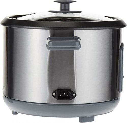 Kenwood 1.8-Litres Rice Cooker With Steamer RCM45, Stainless Steal, 1.8 Litre