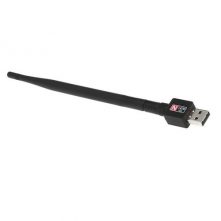 600Mbps High Speed USB Wi-Fi Adapter with Antenna 802.11n -Black