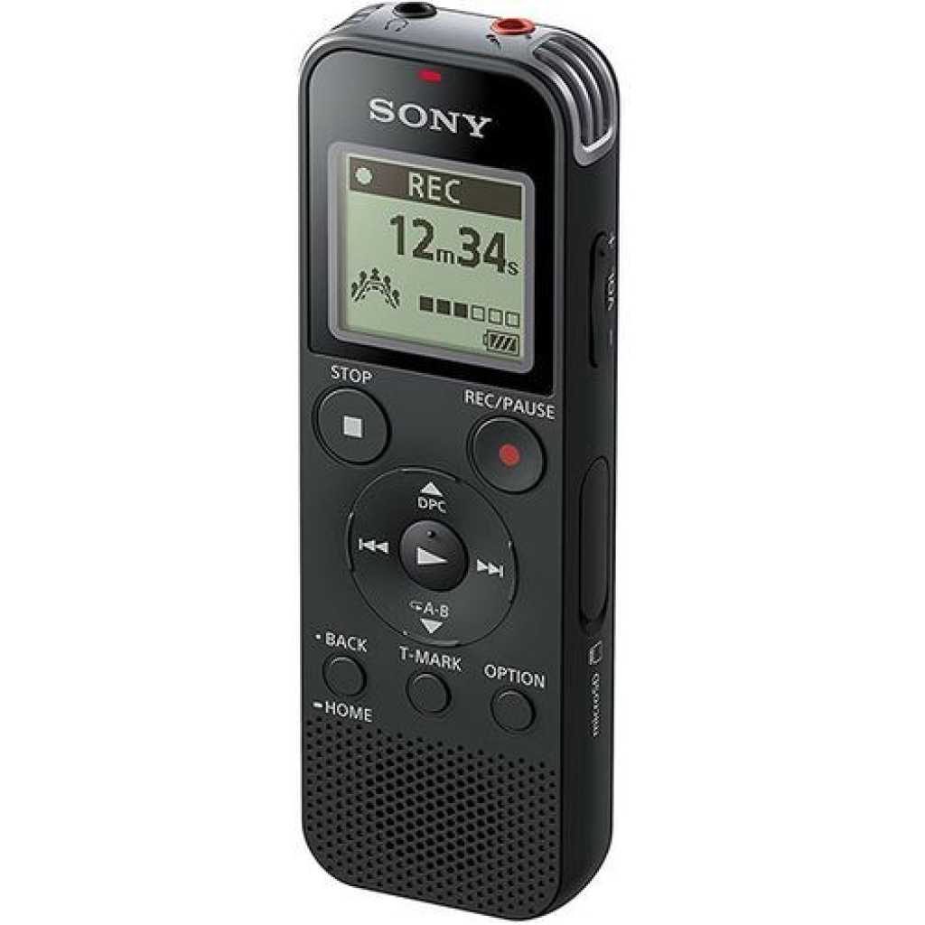 Sony Original ICD-PX470 Stereo IC Voice Recorder - Black