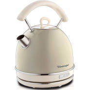 Ariete 2877 Retro Style Cordless Dome Kettle, Removable and Washable Filter, 1.7 Litre Capacity, Vintage Design, Cream Electric Kettles TilyExpress 2