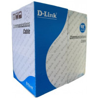 D-Link Cat6 305m Indoor Communication Cable Ethernet Roll - Grey