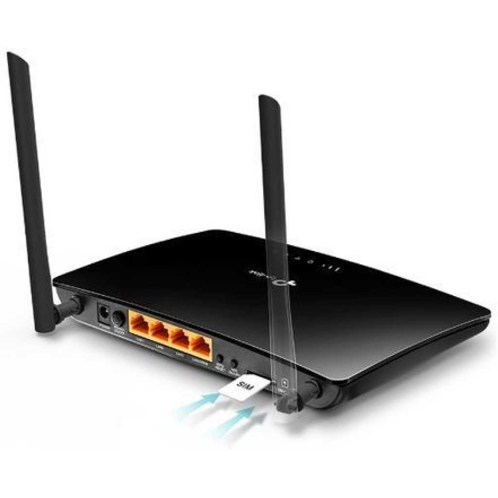 TP-Link TL-MR6400 300Mbps Wireless N 4G LTE Router- SIM Card Insert - Black