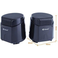 Kisonli K500 Mini Speaker with USB Input For Computer - Black