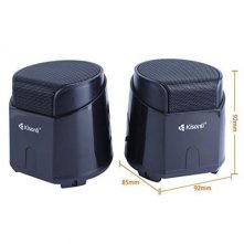 Kisonli K500 Mini Speaker with USB Input For Computer - Black