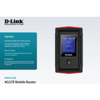 D-Link Any Sim 4G LTE Mifi Router 12Hr Battery & LCD Screen - Black