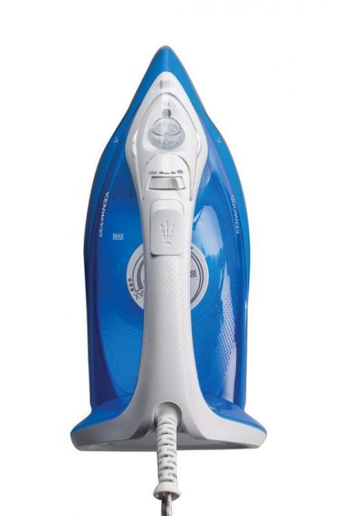 Kenwood Steam Iron 2200W with Ceramic Soleplate, Anti-Drip, Anti-Calc, Self Clean, Continuous Steam, Steam Burst, Spray Function STP60 - White/Blue