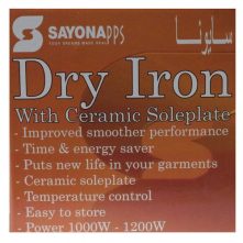 Sayona 402C Flat Iron – Silver/Grey