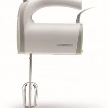 Kenwood Stand Mixer Hand Mixer (Electric Whisk) 300W with 2.4L Rotary Bowl, 5 Speeds + Turbo Button, Twin Stainless Steel Kneader and Beater for Mixing, Whipping, Whisking, Kneading HMP22.000WH White