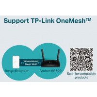 TP-Link Archer MR600 4G+ Cat6 AC1200 Wireless Dual Band Gigabit Simcard Router - Black