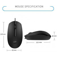 Hp Wired Mouse M10 - Black
