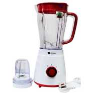 Sayona SB-4453 Unbreakable 2 In 1 Blender/Mill - White/Red