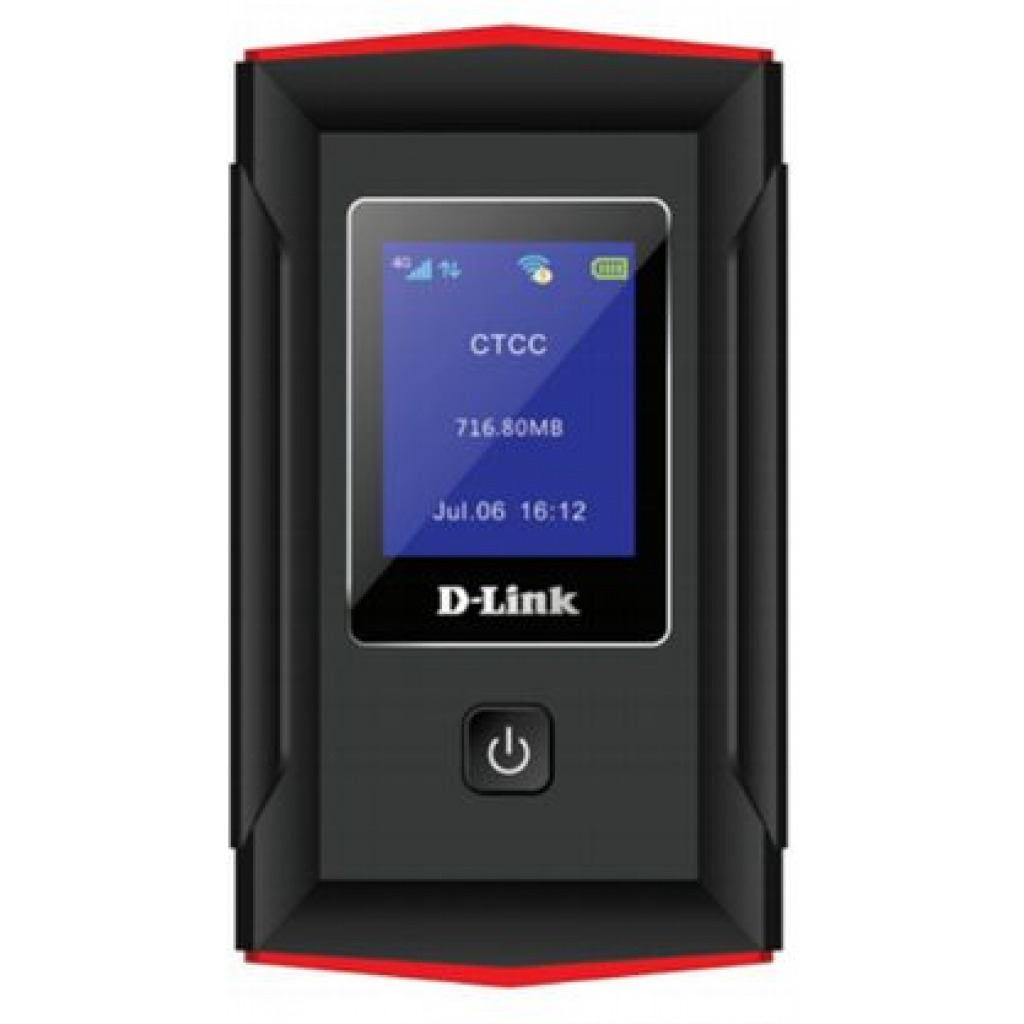 D-Link Any Sim 4G LTE Mifi Router 12Hr Battery & LCD Screen - Black