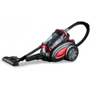 Kenwood Bagless Vacuum Cleaner VBP80; Xtreme Cyclone, 2200W, 3.5L Dust Container Capacity,  Cleanable Hepa Filter - Black/Red