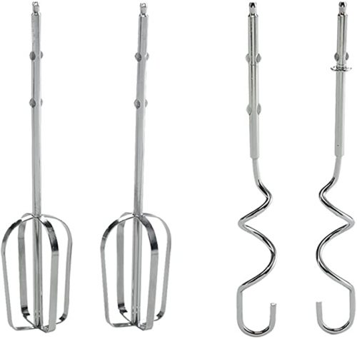 Kenwood Hand Mixer (Electric Whisk) 300W with 5 Speeds + Turbo Button, Twin Stainless Steel Kneader and Beater for Mixing, Whipping, Whisking, Kneading HMP20 White Cake Mixers TilyExpress 8