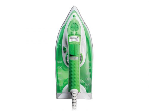 Kenwood Steam Iron 2600W with Ceramic Soleplate, Anti-Drip, Anti-Calc, Self Clean, Continuous Steam, Steam Burst, Spray Function STP70 - White/Green