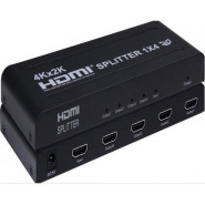 1 x 4 Way HDMI Splitter – Black HDMI-to-VGA Adapters
