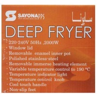 Sayona SDF-4202 Deep Fryer - Silver