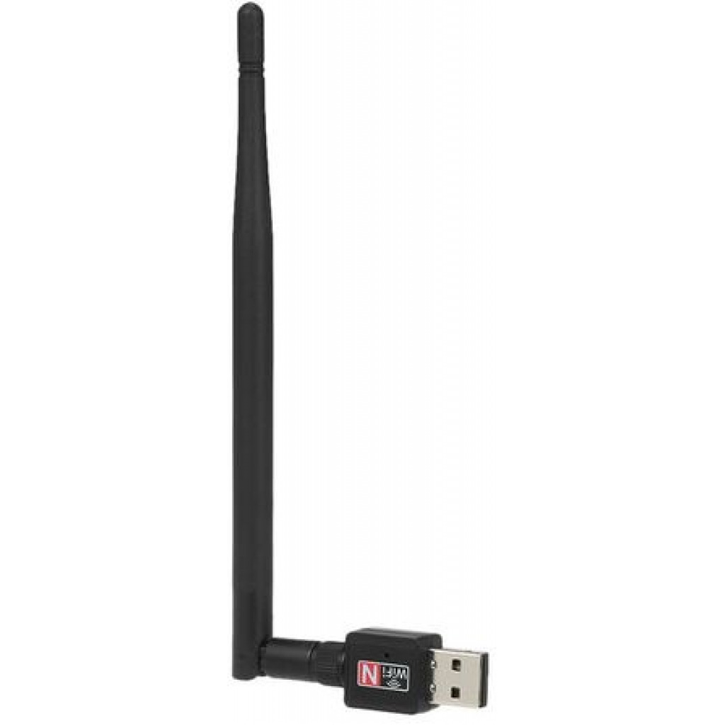600Mbps High Speed USB Wi-Fi Adapter with Antenna 802.11n -Black Networking Products TilyExpress
