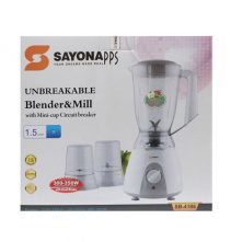 Sayona SB-4186 Unbreakable Jar Blender – White Countertop Blenders TilyExpress