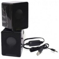 Kisoni USB Portable Computer Speakers K100 - Black