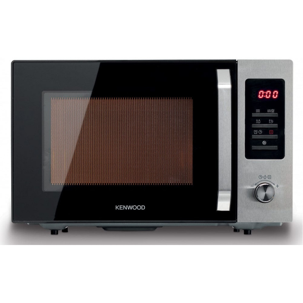 Kenwood 30 Litres Microwave Oven With Grill, Digital Display, 5 Power Levels, Defrost Function, Stainless Steel, Auto Menu, 95 Minutes Timer, Clock Function 1000W MWM30BK - Black/Silver