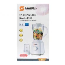 Sayona SB-4232 2 IN 1 Blender – White Countertop Blenders TilyExpress