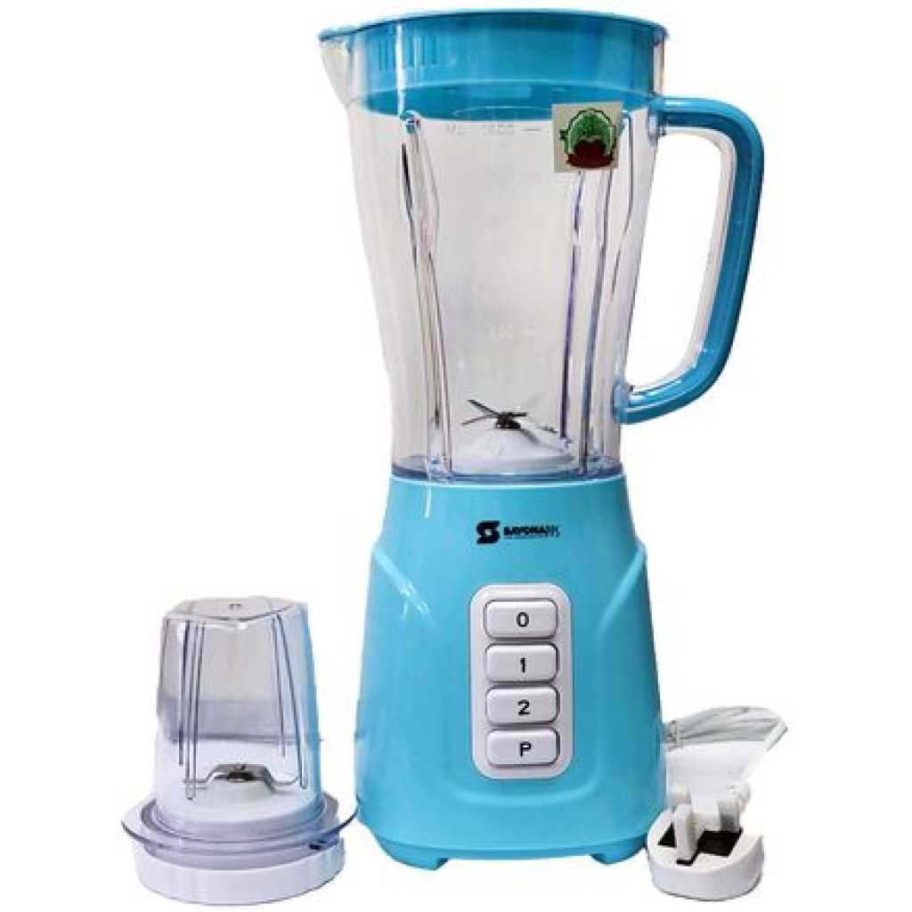 Sayona SB-4454 Unbreakable 2 in 1 Blender - Blue