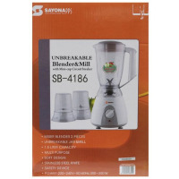 Sayona SB-4186 Unbreakable Jar Blender - White