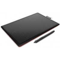 Wacom One By Wacom S Graphics Drawing Tablet - Black, Red Back