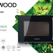 Kenwood 25 Litres Microwave Oven with Grill, Digital Display, 5 Power Levels, Defrost Function, Stainless Steel, Auto Menu, 95 Minutes Timer, Clock Function 800W MWM25BK Black/Silver Microwave Ovens TilyExpress