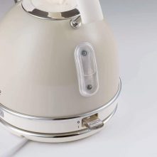 Ariete 2877 Retro Style Cordless Dome Kettle, Removable and Washable Filter, 1.7 Litre Capacity, Vintage Design, Cream