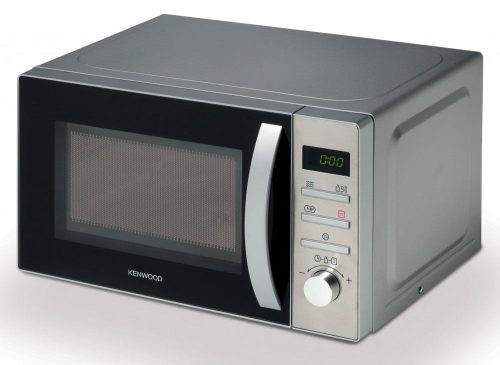 Kenwood 22 - Litres Microwave Oven with Digital Display, 5 Power Levels, Defrost Function, Stainless Steel, Auto Menu, 95 Minutes Timer, Clock Function 700W MWM22BK Black/Silver