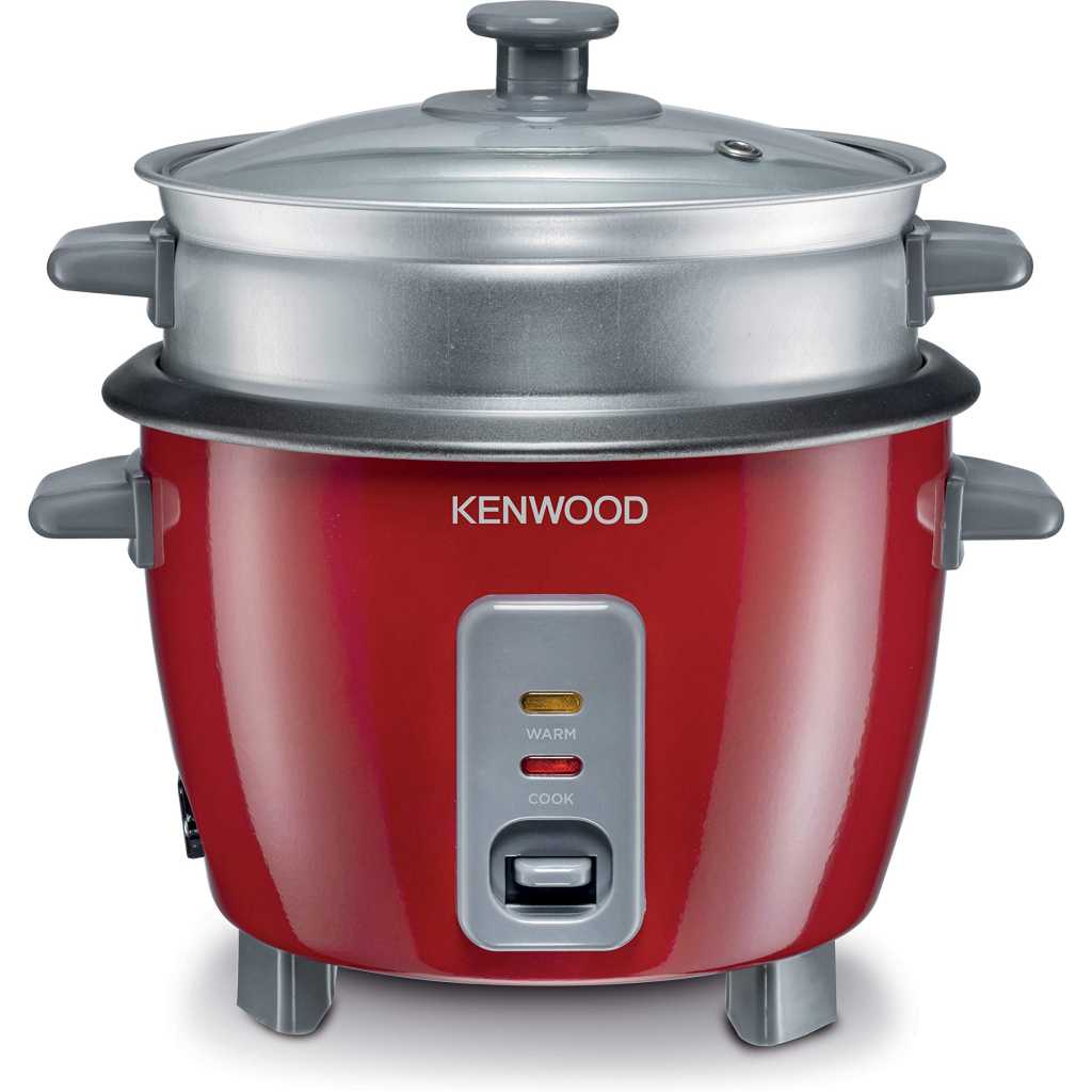 Kenwood 2 In 1 Rice Cooker With Steamer, Red, Rcm30