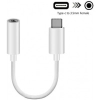 Universal Usb Type C To 3.5 Mm Headphone Jack Adapter - White