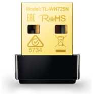 TP-Link Tp-Link 150Mbps WN725N Wireless N Nano Usb Adapter - Black