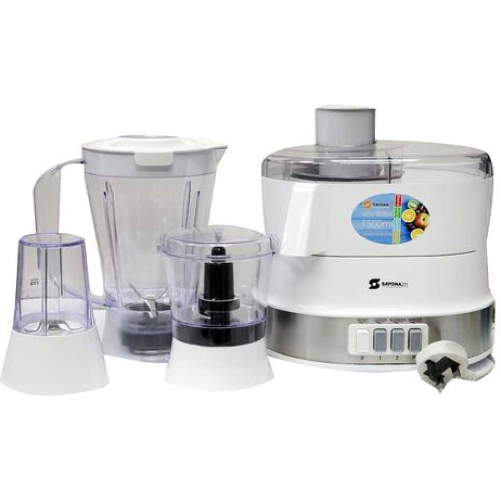 Sayona SFP 4339 4-In-1 Food Processor - White