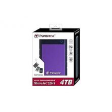 Transcend 4TB Transcend StoreJet USB3.0 Portable Hard Drive - Purple