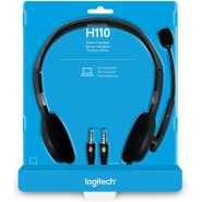 Logitech H110 Stereo Headset - Grey