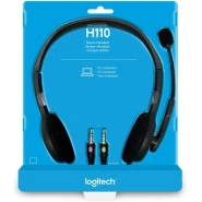 Logitech H110 Stereo Headset - Grey