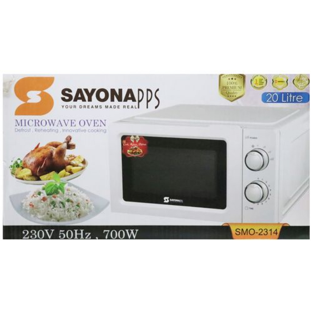 Sayona SMO-2314 20L Microwave Oven - White