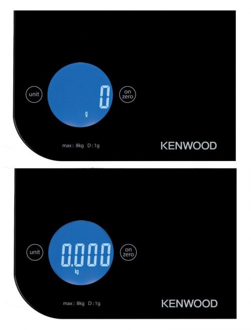Kenwood 5g - 8 Kg Kitchen Scale with Touch Control | Model No WEP50 - Black